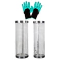 thumbnail image 2 of Lombricompostera enterrada para reciclar residuos de comida de cocina, eficiente, con ventilación, resistente, con guantes de metal para jardín., 2 of 8