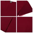 thumbnail image 5 of WULMLEO 2 Piece Scrub Sets for Women V Neck Stretch Scrubs Outfits Medical Short Sleeve Fashion Nursing Workwear Shirts and Joggers Soft Comfortable Casual Petite Nurse Uniform Deep Red M, 5 of 6