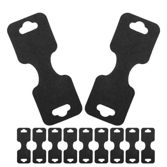 FOLOYORI Earring Cards For Selling Jewelry Necklace Card Black Card Paper 50Pcs Retailers Packaging