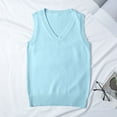 thumbnail image 2 of MESSUEN Sweater Vest Women Pull Over Sweaters Womens Cozy Sweaters for Women Casual Tank Tops Summer Sleeveless Tops for Women Womens Basic Tank Tops Women Shirts Blue XL, 2 of 4