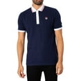 thumbnail image 2 of Fila Graphic Dyed Rib Polo Shirt, Blue, 2 of 5