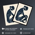 thumbnail image 2 of Artery8 Abstract Female Silhouette Minimalist Painting Living Room Art Print Framed Poster Wall Decor 12x16 inch, 2 of 3