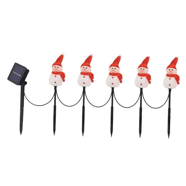 Luces navideñas para caminos Strade Fareast Limited decoración navideña alimentadas por energía solar al rojo