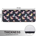 thumbnail image 2 of Unicorn and Colorful Black Pattern Anti Fatigue Kitchen Rugs Set Of 2, Non Slip Washable Decorative Floor Mats for Sink Laundry and Home Use, 17"x47", 2 of 2