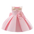 thumbnail image 1 of Baby/Toddler Girls Wrought Cloth Bow Princess Dress, 1 of 6