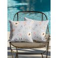 thumbnail image 4 of Outdoor Pillows Waterproof, Spring Flowers Bedding Throw Pillows with Insert for Couch Sofa Bed, Country Botanical Floral Leaves Branches 16x16 Inch Pillowcases Decorative Patio Pillow Set of 2, 4 of 8