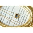 thumbnail image 3 of Bluebell Jewels Pretty 14K Yellow Gold Finish Oval Cut Blue Cubic Zirconia Women's Pendant, 3 of 3