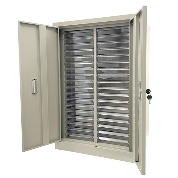 36 Drawers File Cabinet Documents Organizer Cabinet with Locking Door