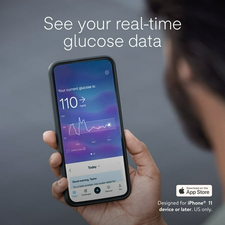 Lingo Continuous Glucose Monitor (CGM) & App. Made by Abbott. Know the Impact of What You Eat. 1 Lingo Biosensor Lasts Up To 14 Days* Works with IOS and Android. US Only.