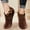 Bronze, variant on HNMKIU Thermal Non- Cushioned Indoor Socks for Women with Warm Comfort Oil green,One Size