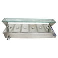 thumbnail image 5 of 6*1/3Pans Electric Heating Food Warmer Stainless Steel Detachable Glass Frame 110V 1.5KW, 5 of 13