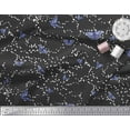 thumbnail image 3 of Soimoi Black polyester Crepe Fabric Dot & Butterfly Print Fabric by Yard 42 Inch Wide, 3 of 3