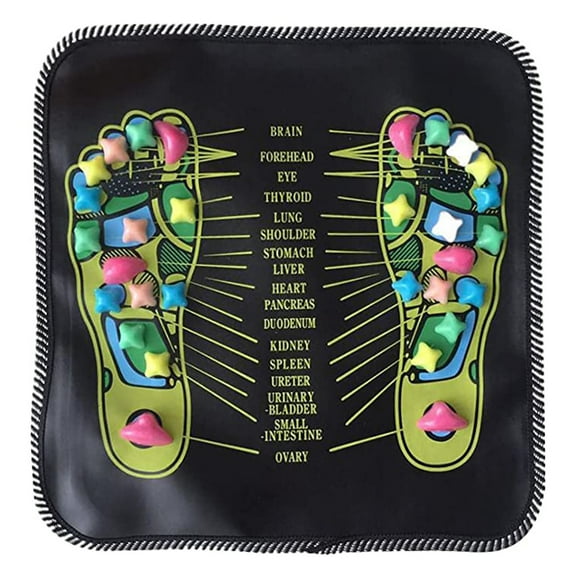 TIELUTT Coussin de Massage Physique pour les Pieds Coussinet pour les Pieds Massage Point d'Acupression Soins Pratiques des Pieds Tapis d'Acupuncture Sangle Ensemble de Yoga pour Débutants avec Roue Traversin Rectangulaire Yoga Yoga Couverture de Méditation Yoga Astucieux