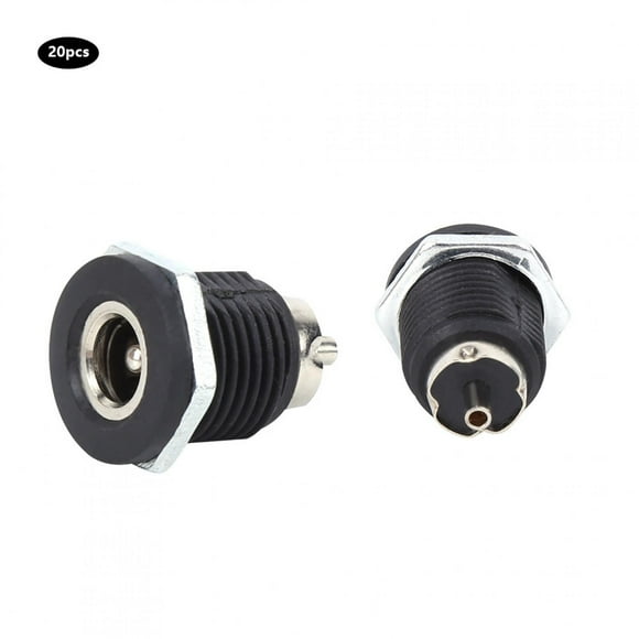 Rdeghly Electrical Accessory 20Pcs Easy To Weld Panel Mount Socket, Female Power Connector, Electronic For Multiple Types Of Plugs