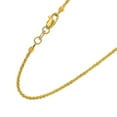 thumbnail image 3 of JewelStop 14k Solid Yellow Gold 1.5 mm Sparkle Chain Anklet, Lobster Claw Clasp - 10 Inches, 1.7gr., 3 of 5