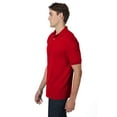 thumbnail image 3 of Hanes 054X Polo Jersey Comfortblend Ecosmart pour Adulte, Rouge Foncé - Moyen, 3 of 5