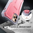 thumbnail image 6 of FITO For iPhone 11 Pro Max Case, Phone Case with Screen Protector and Kickstand (Pink), 6 of 7