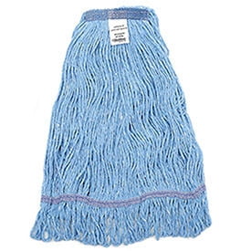 Global Industrial Large Blue Looped Mop Head Narrow Band