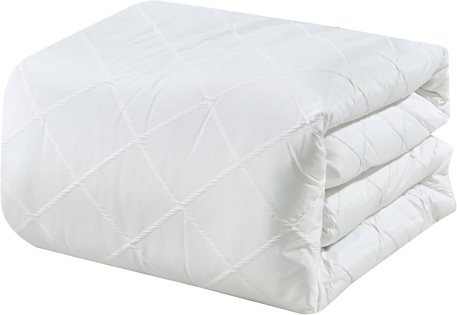 LUXURIOUS, cobertor tamaño Queen, de 600 hilos de 100% algodón egipcio, con  plumas de ganso siberiano, color blanco sólido, potencia de llenado 750