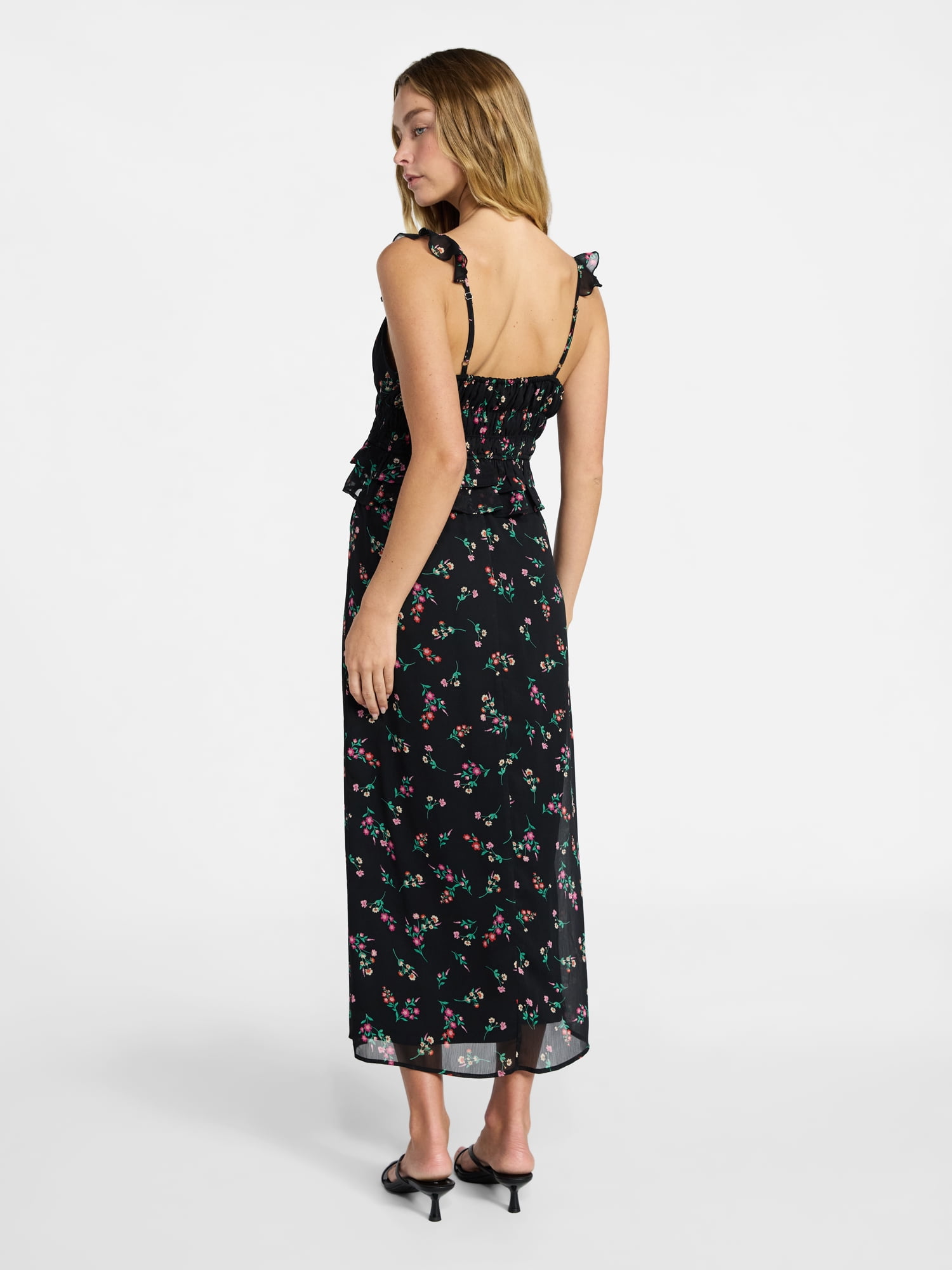 No Boundaries Printed Ruffle Tank and Skirt, 2-Piece Set, Women's