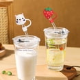 thumbnail image 3 of 6Pcs Silicone Straw Lids Cute Dustproof Splashproof Reusable Drinking Lids No Straw, 3 of 13