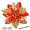 Red Gold, variant on Christmas Poinsettia Artificial Flowers Decorations 5.5" Christmas Tree Wreaths Garland Decoration 12 Pcs Glitter Flowers Picks Decor for Xmas Wedding Party Ornaments (Royal Blue)