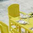 thumbnail image 4 of Wildridge Heritage 7-Piece 44"X72" Dining Set, Lemon Yellow - Outdoor Weather Resistant Recycled Plastic Furniture for Patio, 4 of 8