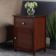 thumbnail image 2 of Winsome Eugene Accent Table, Nightstand, Walnut Finish, 2 of 10