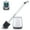 Black, variant on ILAVCLEAN Toilet Brush and Plunger with Caddy Toilet Bowl Brush and Holder Combo Set for Bathroom Scrubber, White