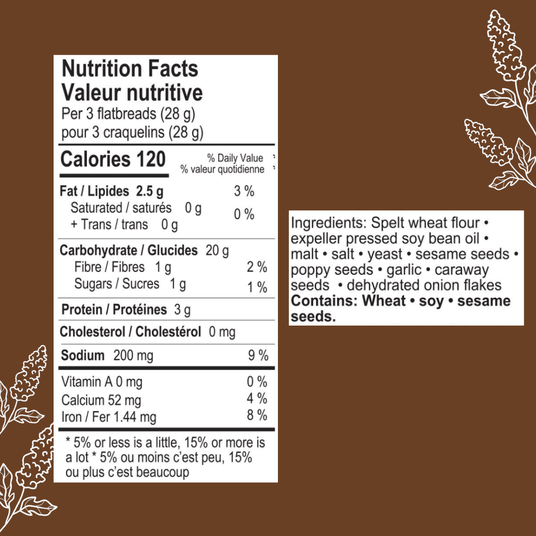Suzie's Spelt Multi-seed Flatbread Crackers| Pack of 6 | Low-Fat & Vegan, Kosher, Whoelgrain | Healthy Snack Option | 4.6 oz each