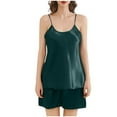 thumbnail image 2 of Amkhujs Pajamas for Women Set Satin Camisole Top and Shorts Nightwear Women Cami Pajama Set Summer, 2 of 4
