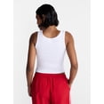 thumbnail image 3 of No Boundaries Ribbed Graphic Game-Day Tank Top, Women's and Women's Plus Sizes XXS-4X, 3 of 5
