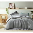thumbnail image 1 of Vintage Design Homewares 100% Linen Dove Grey Quilt Cover Set Double, 1 of 5
