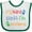 White and Green, variant on Inktastic My Nana Thinks Im Awesome Grandkid Boys or Girls Baby Bib
