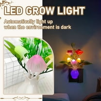 Led Night Light Plug In,Simulation Plant Light Control Night Light Led Socket Light Induction Light Plugin Energysaving Lamp
