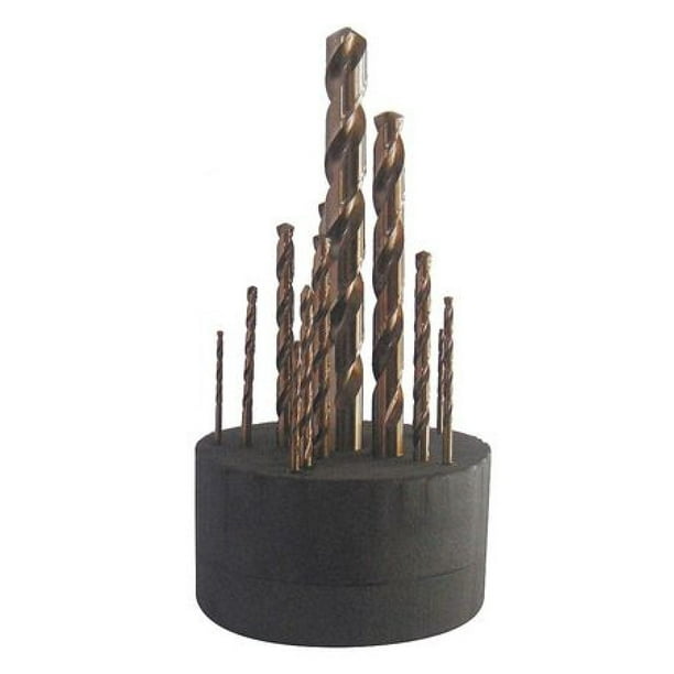 WESTWARD 10D227 Split Point Drill Bit Set,Cobalt,14 pcs.