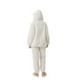 thumbnail image 6 of Vetsdori Womens Long Sleeve Pajamas Sets Fleece Nightwear PJS Pockets,2 Pieces Sleepwear Pants Fashion Pajamas for Women Soft, 6 of 7