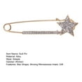 thumbnail image 6 of Mightlink Electroplated Star Decor Brooch Shining Inlaid Suit Pin Temperament Scarf Buckle Outfit Coat Accessories, 6 of 6