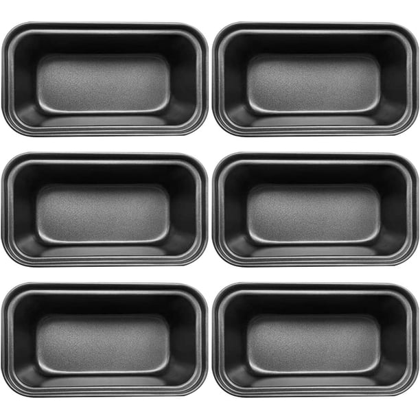 mini moldes antiadherentes de acero al carbono para hornear pan, moldes para pan de plátano, 15,8 x 8,1 cm