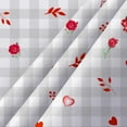 thumbnail image 4 of Valentines Day Tablecloth Rectangle 60x120 Inch, Valentine Heart Tablecloth Buffalo Plaid Gnome Truck Table Cloth Cover for Dinner Party Wedding Decor, 4 of 6