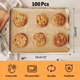 thumbnail image 2 of KIKISML 100 Pcs Unbleached Parchment Paper, 9 x 13 Inch Non-Stick Precut Baking Parchment, Perfect for Baking, Cooking, Grilling, Air Fryer and Steaming Cooking Bread Cake and Wrapping Foods, 2 of 5