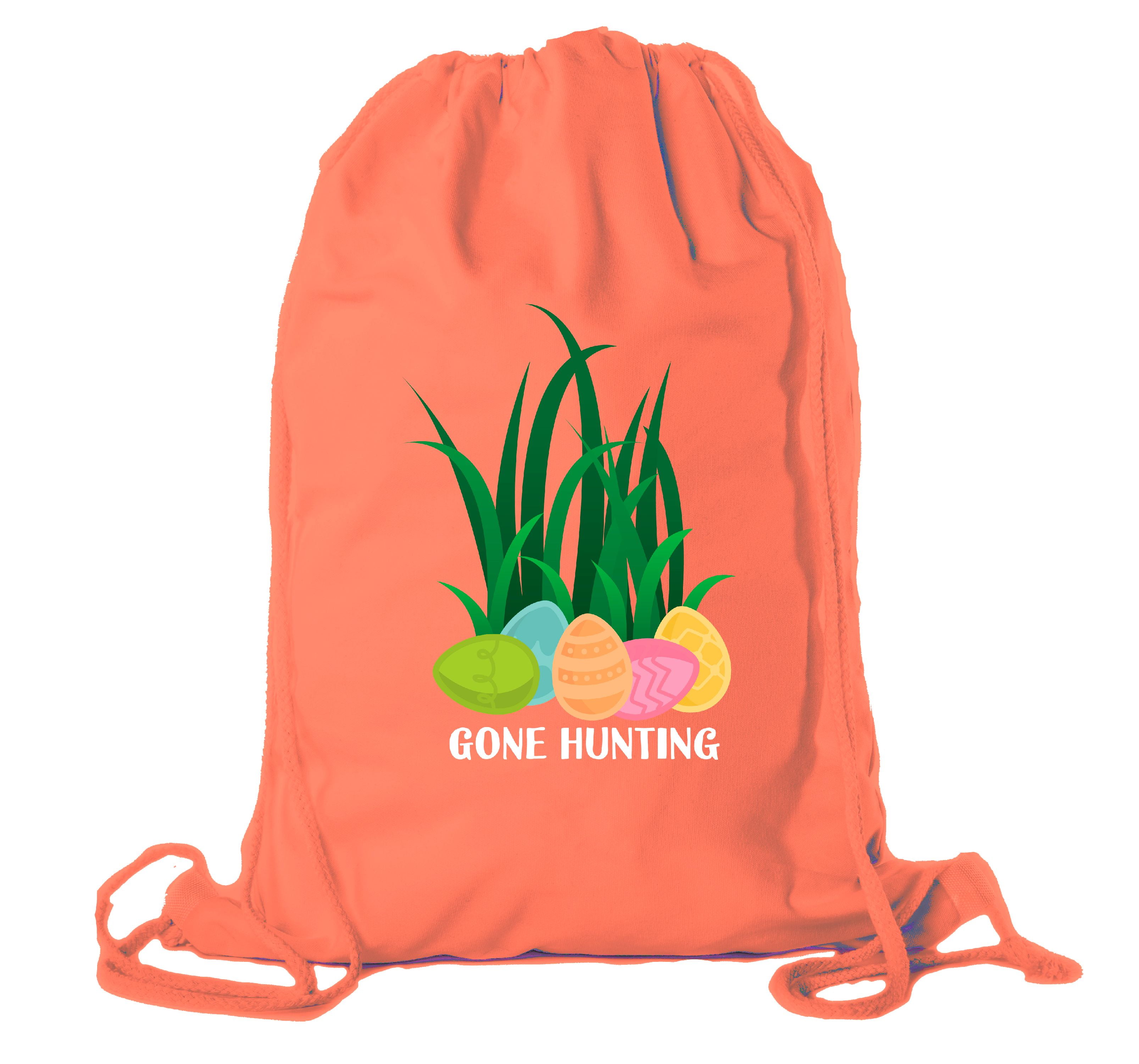 Easter Basket Backpack Bulk Cotton Drawstring Cinch Bags Easter Bunny