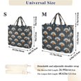 thumbnail image 2 of FORMRS Womens Corduroy Tote Bag Crossbody Shoulder Purse Handbag with Detachable Strap, Orange Elegant Geometric, 2 of 7