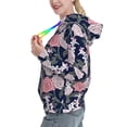 thumbnail image 2 of Sikiie Rose Flowers Women's Casual Hoodies Long Sleeve Lightweight Pullover Tops Loose Sweatshirt-XX-Large, 2 of 7