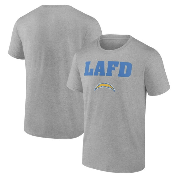 Unisex Gray Los Angeles Chargers LAFD T-Shirt