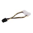 thumbnail image 3 of A Dual 4-Pin Molex IDE to 6 Pin PCI-E Graphic Card Power Connector Cable Adapter, 3 of 5