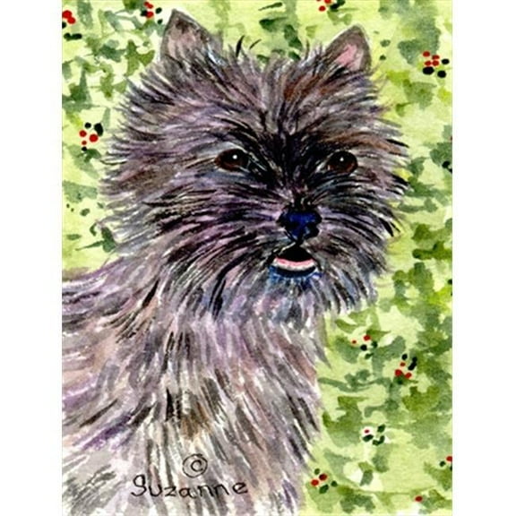 28 x 40 In. Cairn Terrier Flag Canvas, House Size