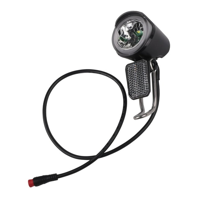 LEFU for Electric Bicycle Headlight 6-60V Front Light Spotlight for E-Bike Waterproof ABS Construction Adjustable Brightness for General Fit for Durable Design Night Riding Safety