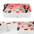 thumbnail image 4 of Valentine's Day PU Leather Earring Organizer with Removable Compartment - Portable Jewelry Stand, Bracelet Holder, Display Case, 4 of 6