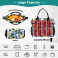 thumbnail image 2 of FORMRS Insulated Lunch Bag Unisex Large Capacity with Shoulder Strap, Cartoon Lemon Leaves, 2 of 6